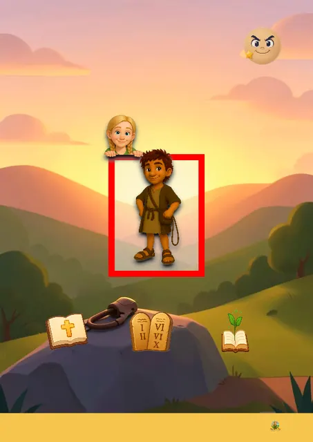 A David Attitude personalized Christian storybook cover